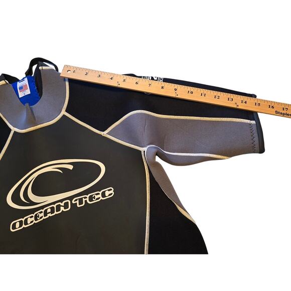 Ocean Tec Wetsuit Mens Shorty Titanium 2/2 Edge 22 Series Large Black Gray NWT - Picture 9 of 11